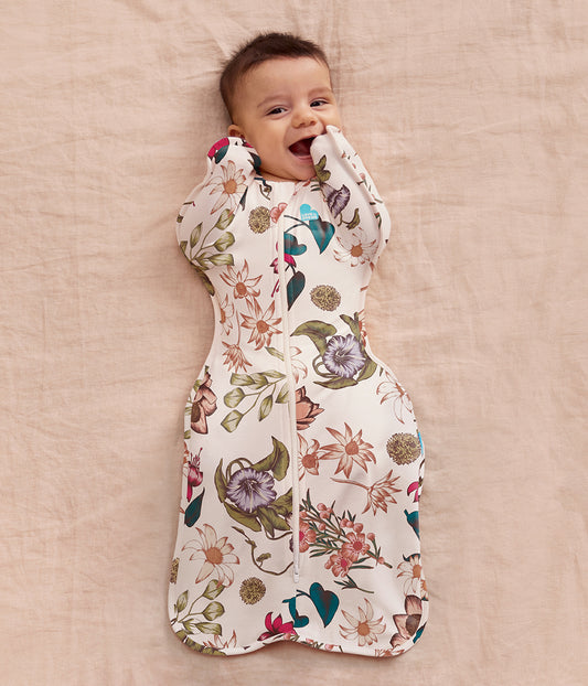 Swaddle Up™ 1.0 TOG Viscose from Bamboo Cream Wandering Folk