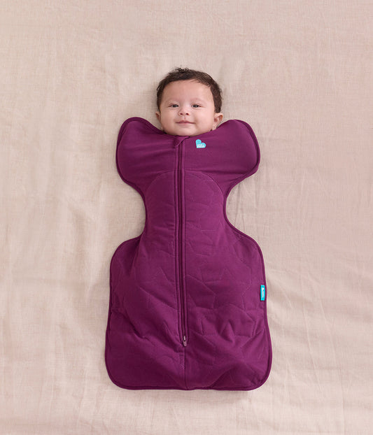 Swaddle Up & Romper Bundle | 2.5 TOG | Plum | Hazel