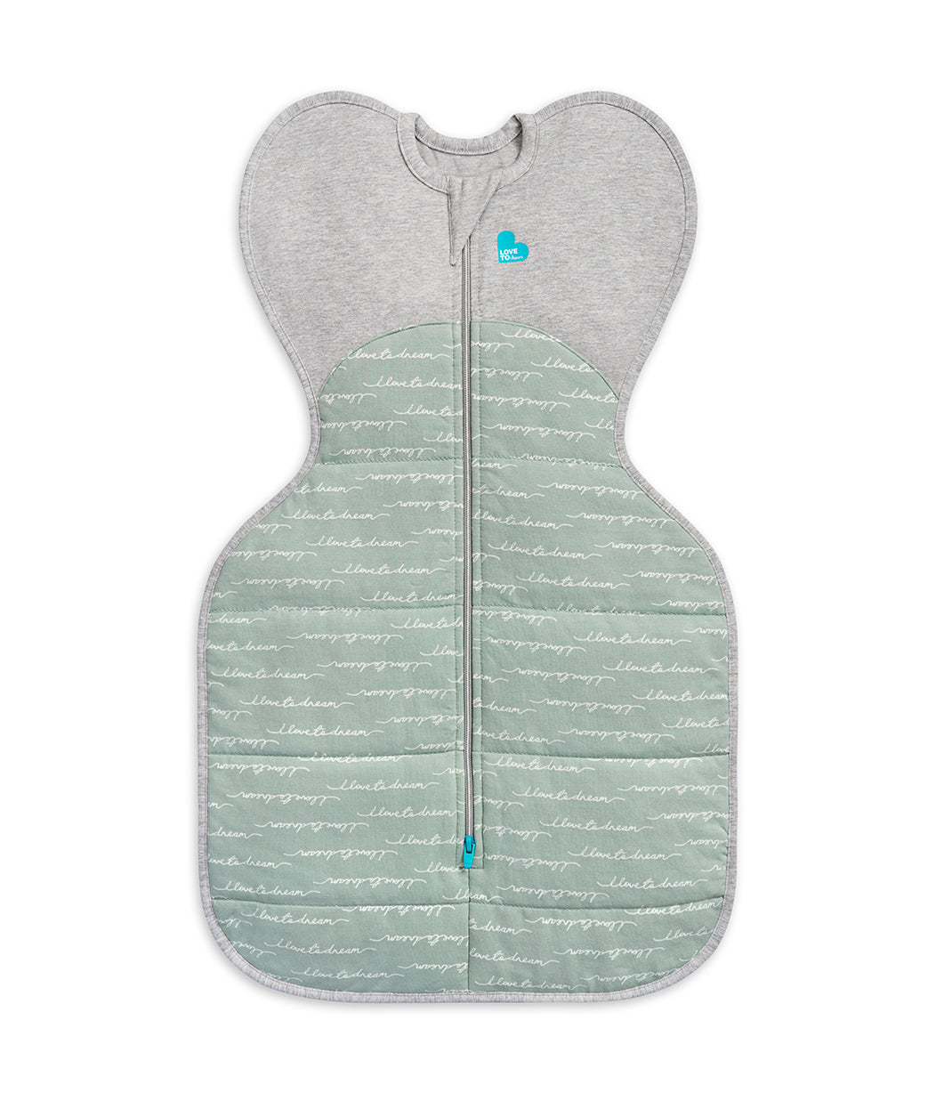 Swaddle Up™ 2.5 TOG (16-20°C) Olive Dreamer Quilted Cotton