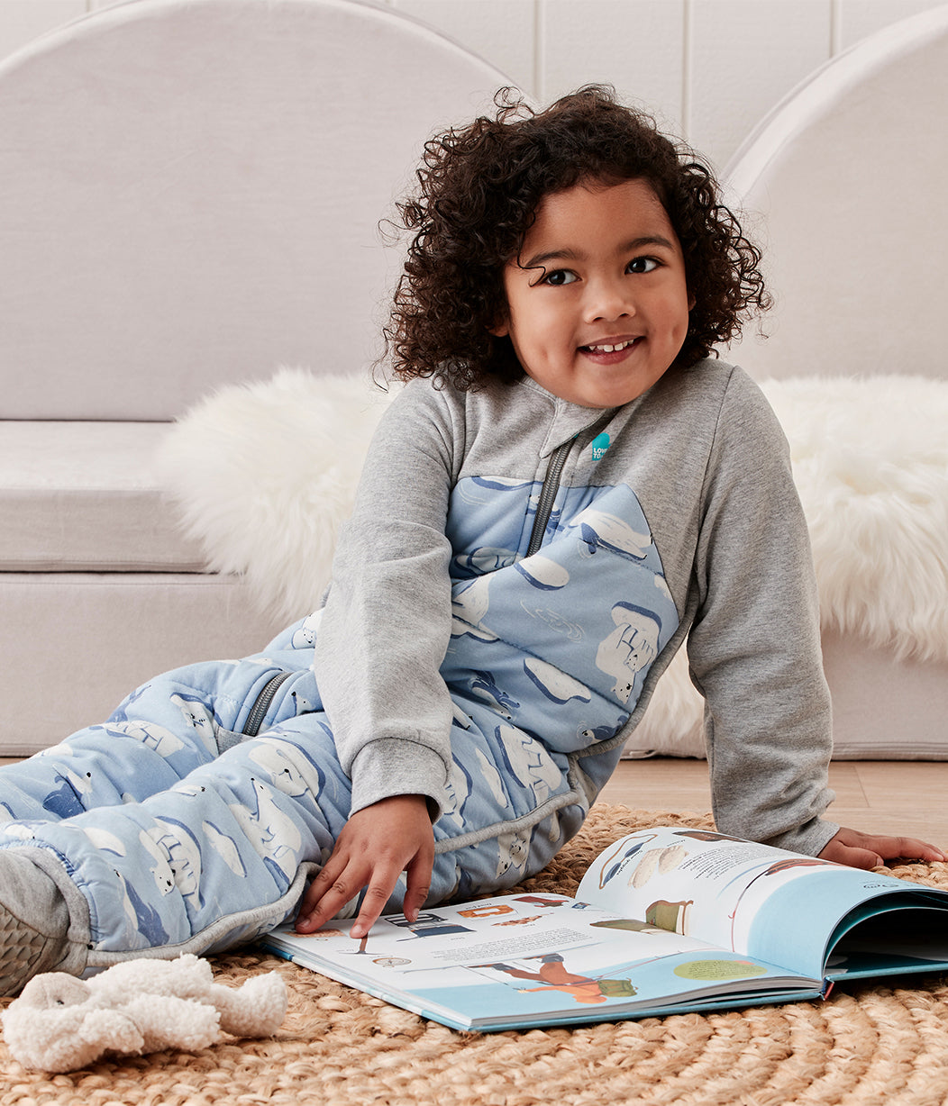 Sleep Suit 3.5 TOG (14-16°C) Blue South Pole Quilted Cotton