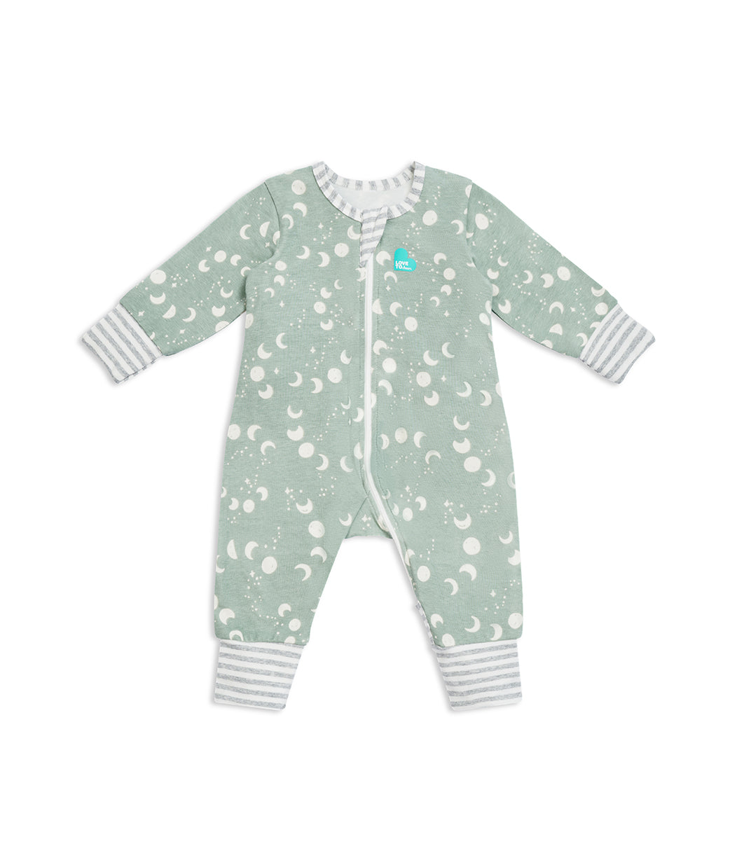 Footless Romper Moonscape Olive