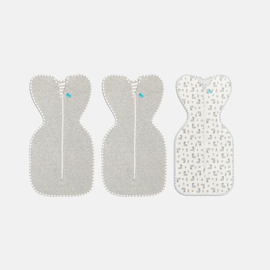 Swaddle Up™ Starter Pack 1.0 TOG Cotton Grey Bunny