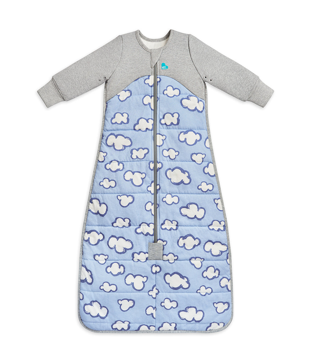 Sleep Bag 2.5 TOG (16-20°C) Blue Daydream Quilted Cotton