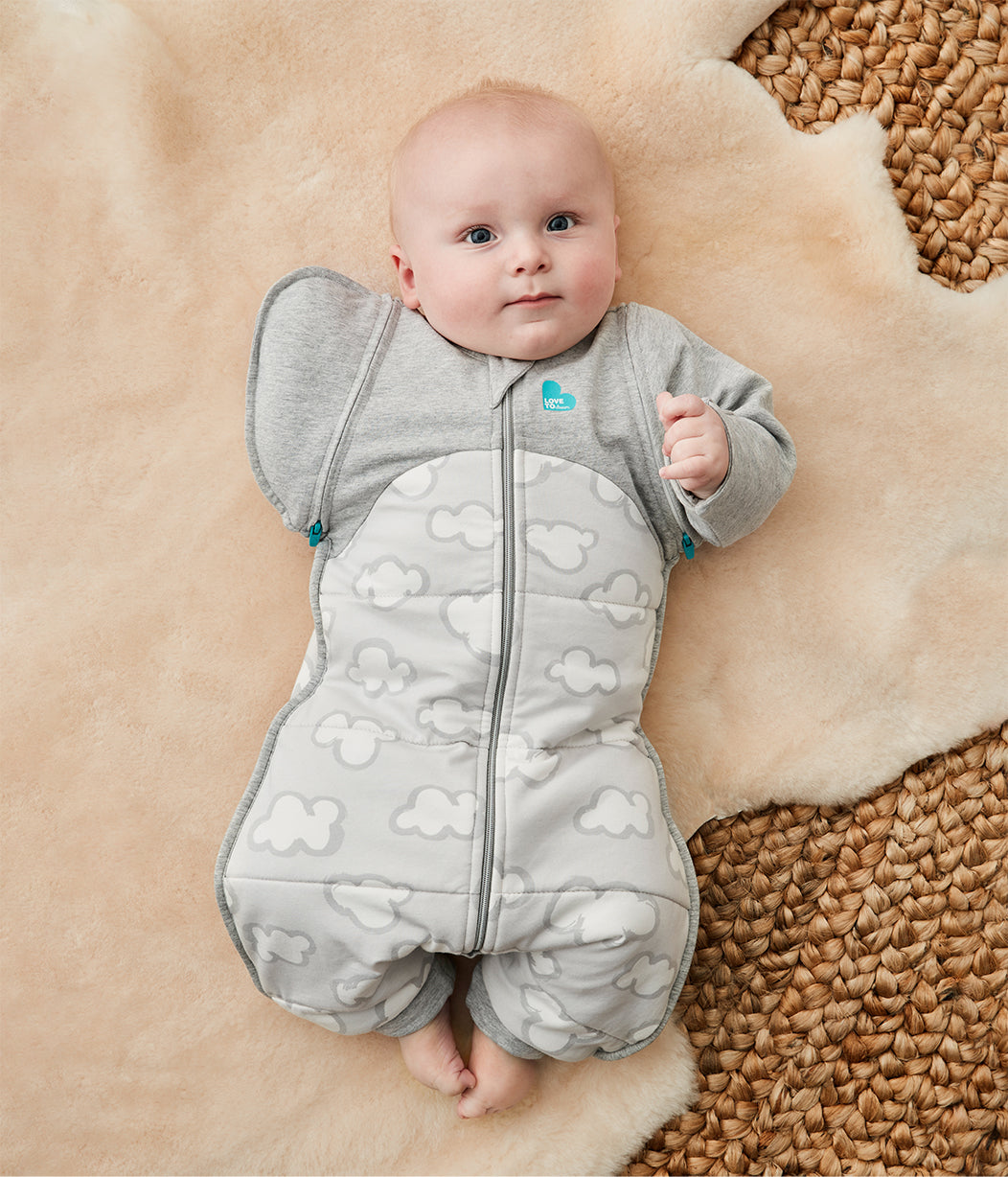 Swaddle Up™ Transition Suit 2.5 TOG (16-20°C) Grey Daydream Quilted Cotton