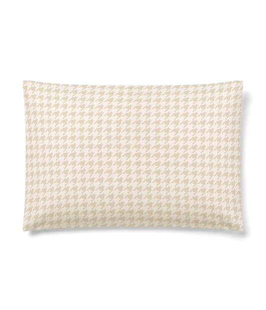 HushDry™ 2-in-1 Waterproof Toddler Pillowcase Viscose from Bamboo Tan Houndstooth