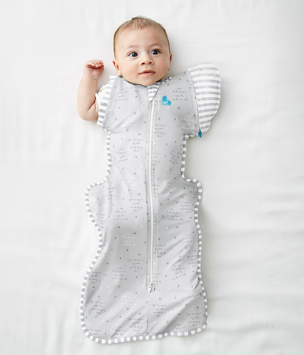 Swaddle Up™ Transition Bag 0.2 TOG (24-27°C) Grey You Are My Cotton