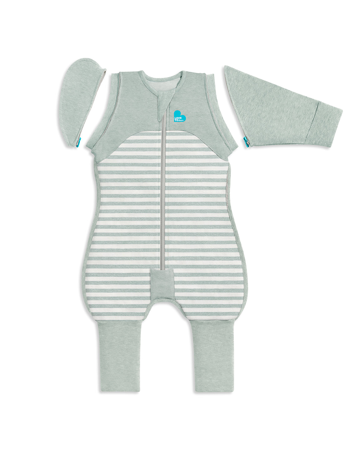 Swaddle Up™ Transition Suit 0.2 TOG Cotton Olive Stripes