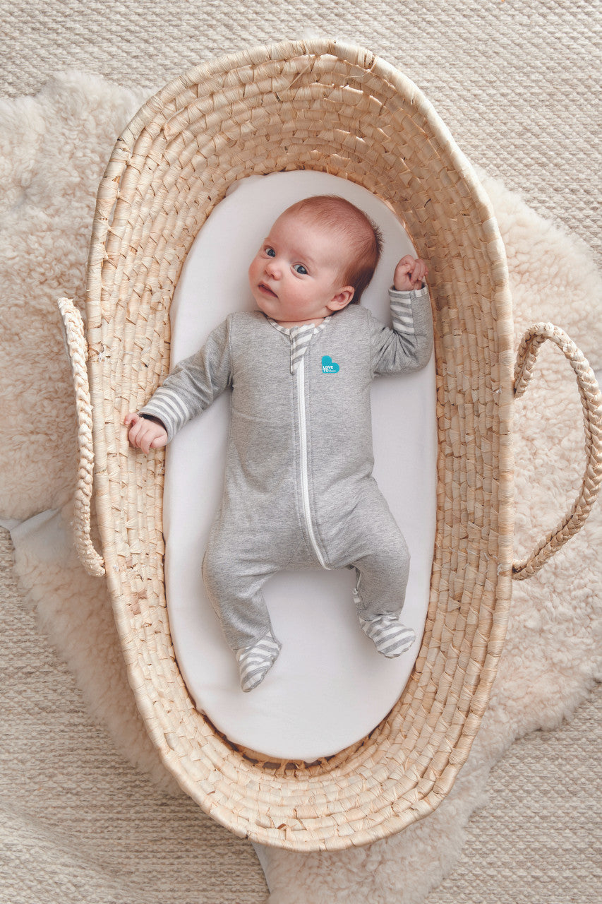 Enclosed Foot Romper Grey Marle