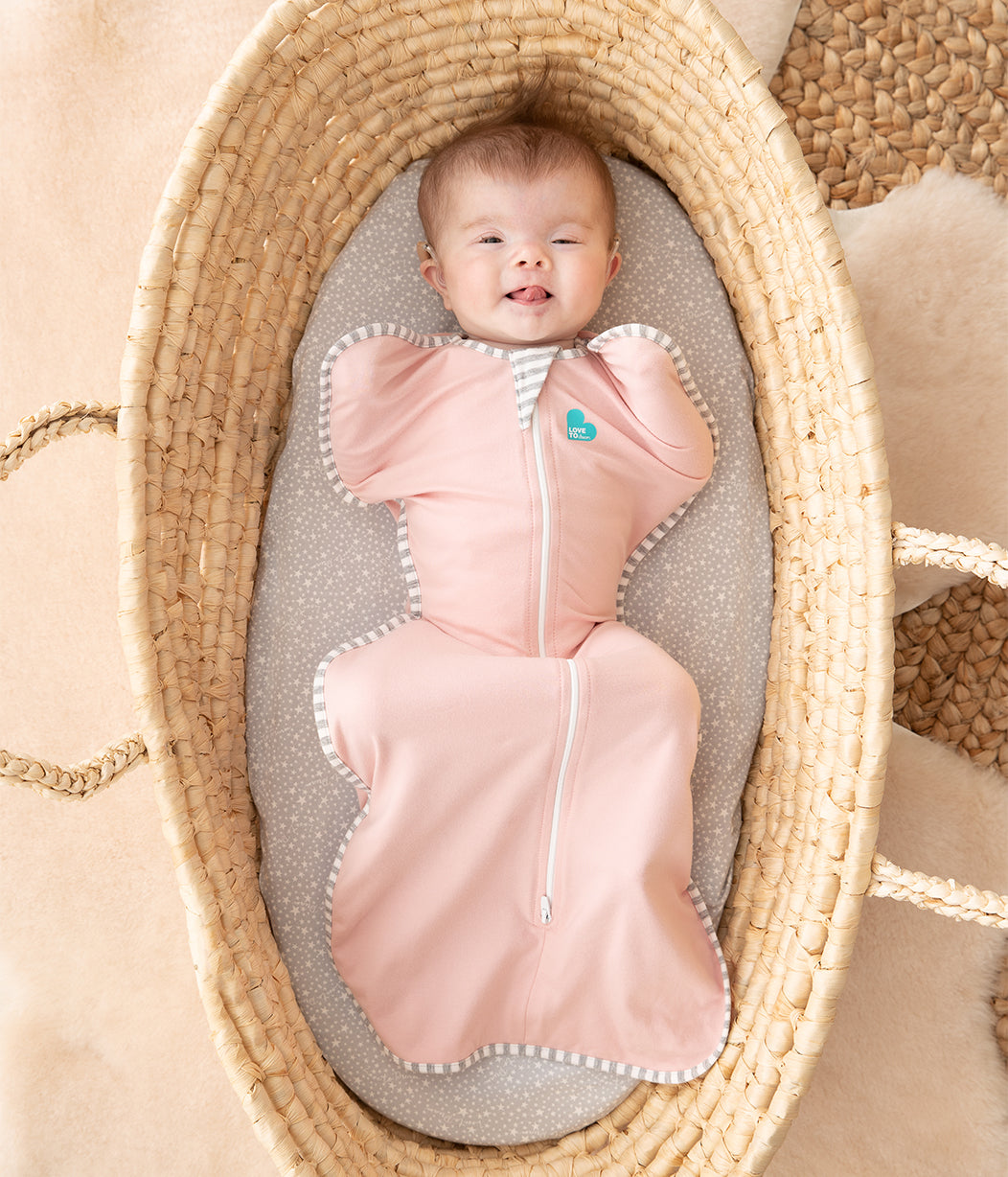 Swaddle Up™ 1.0 TOG (20-24°C) Dusty Pink Original Cotton