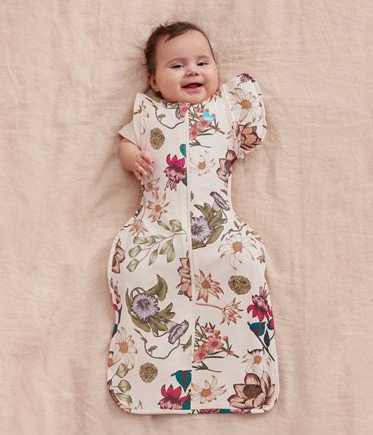 Swaddle Up™ 2-in-1 Transition Bag 1.0 TOG Viscose from Bamboo Cream Wandering Folk
