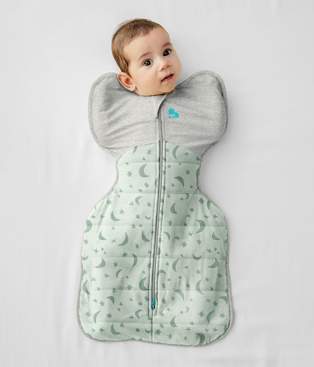 Swaddle Up™ 3.5 TOG (14-16°C) Olive Moonlight Quilted Cotton