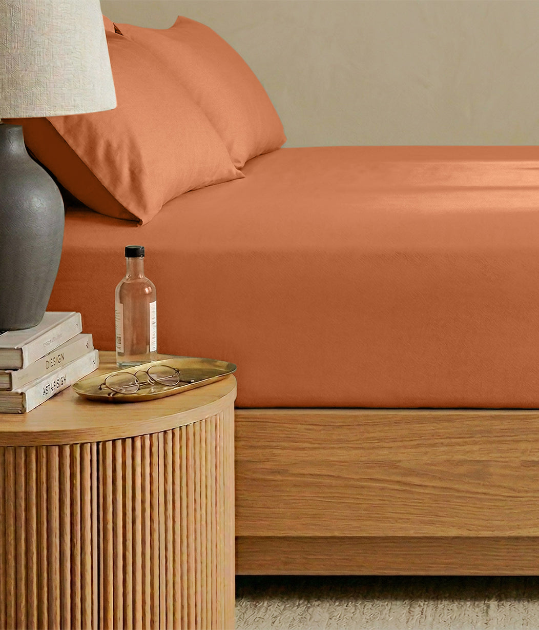 HushDry™ 2-in-1 Waterproof Fitted King Sheet Viscose from Bamboo Hazel