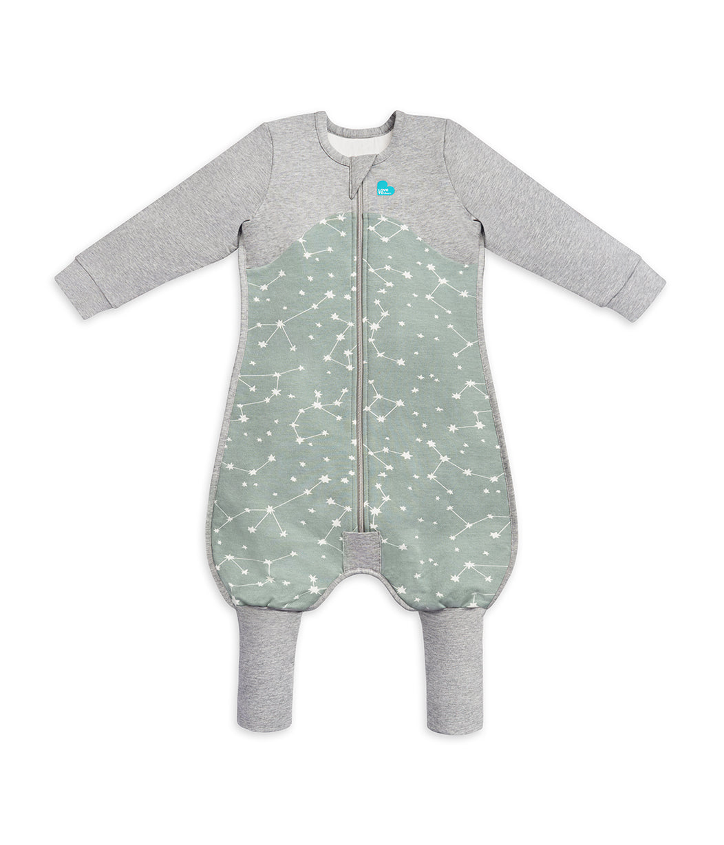 Sleep Suit Long Sleeve 1.0 TOG (20-24°C) Olive Stellar Organic Cotton Fleece