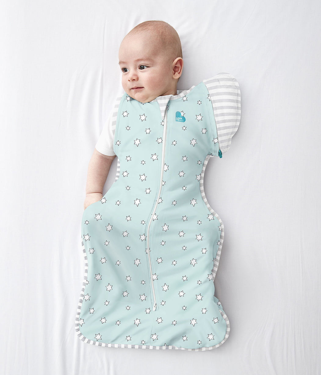 Swaddle Up™ Transition Bag 0.2 TOG (24-27°C) Mint Superstar Viscose from Bamboo