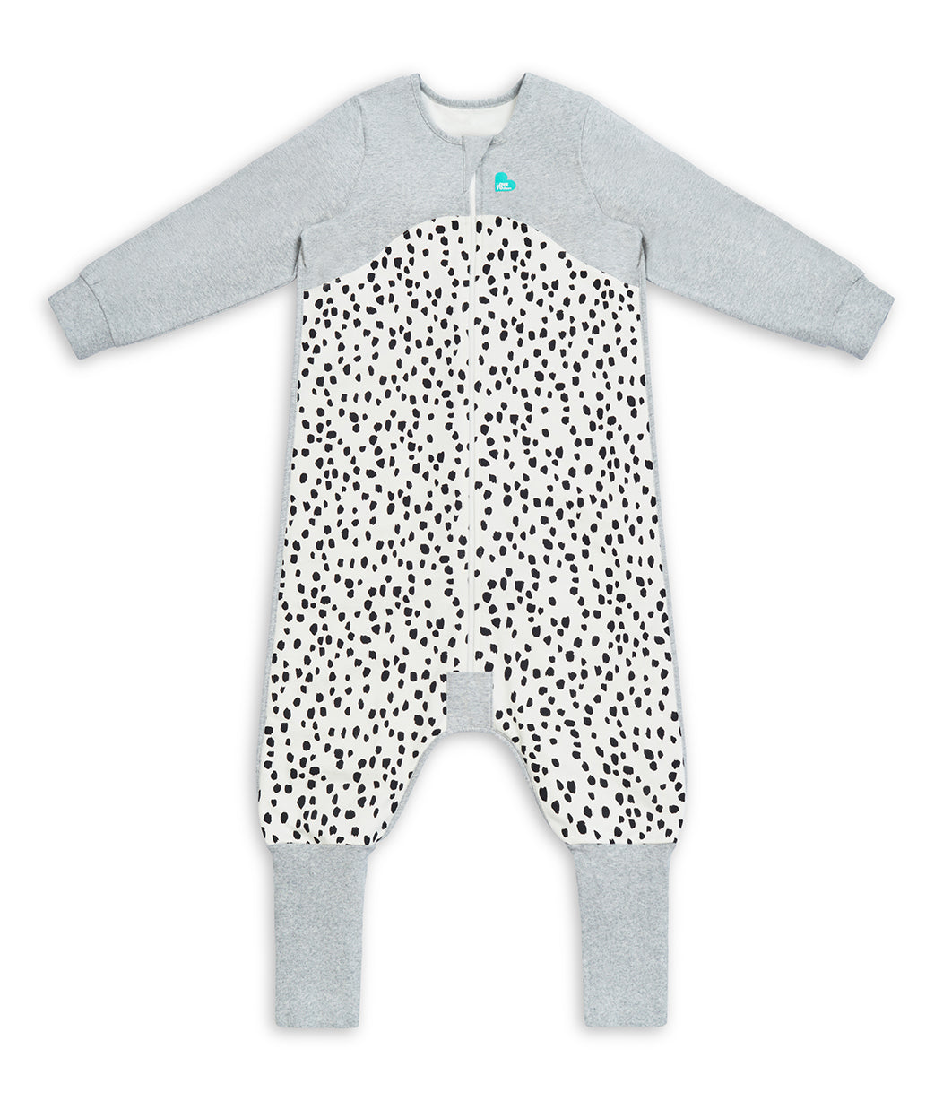 Sleep Suit Long Sleeve 1.0 TOG (20-24°C) White Animal Organic Cotton Fleece