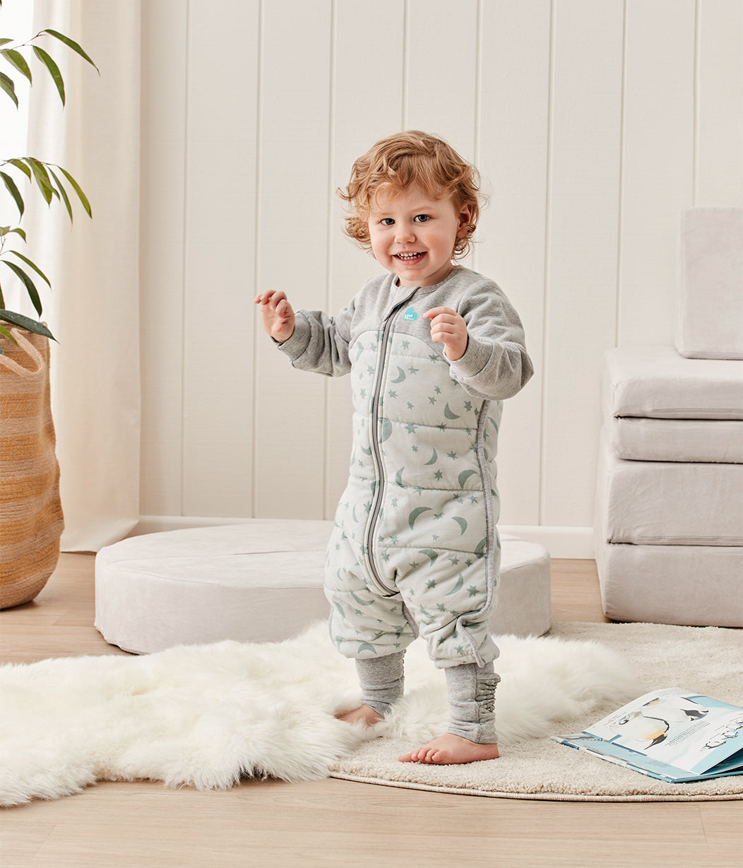 Sleep Suit 2.5 TOG (16-20°C) Green Moonlight Quilted Cotton