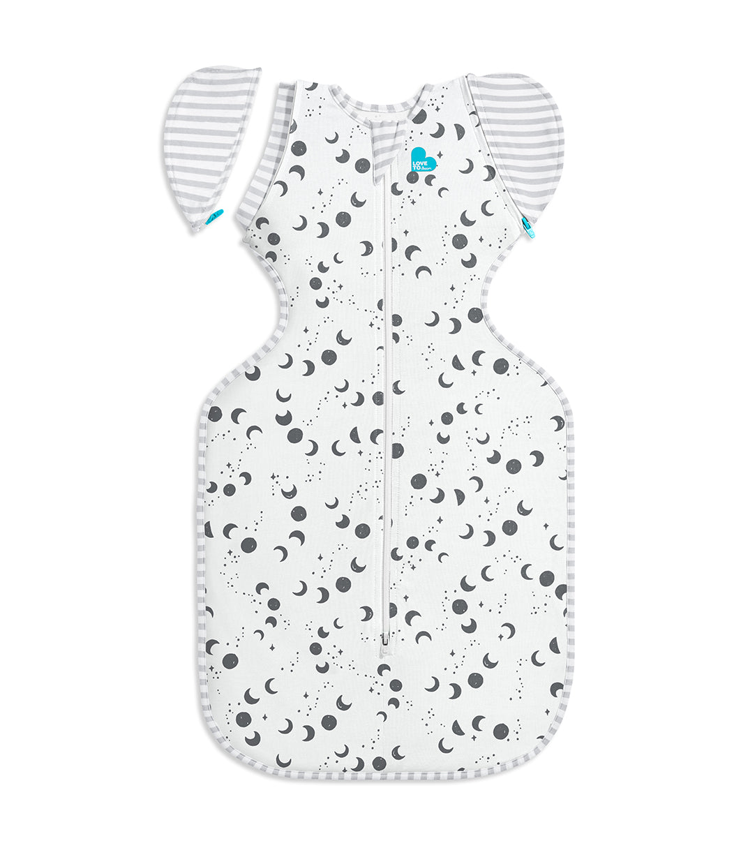 Swaddle Up™ Transition Bag 0.2 TOG (24-27°C) White Moonscape Viscose from Bamboo