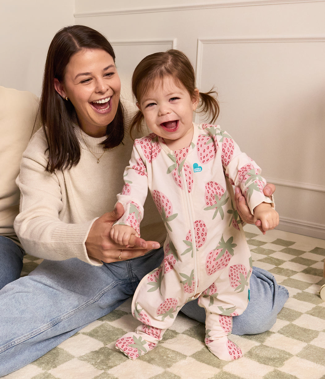 Sleep Suit Long Sleeve 1.0 TOG Original Cotton Cream Bumper Crop