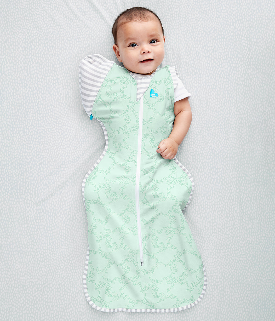 Swaddle Up™ Transition Bag 1.0 TOG (20-24°C) Mint Celestial Dot Organic Cotton