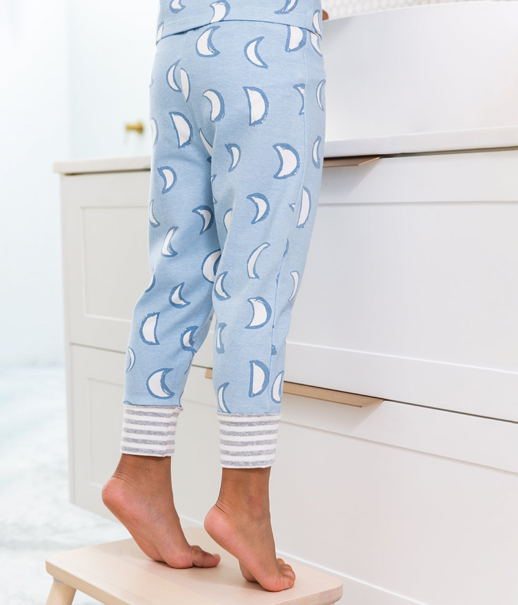 Long Sleeve Pyjamas Eclipse Blue