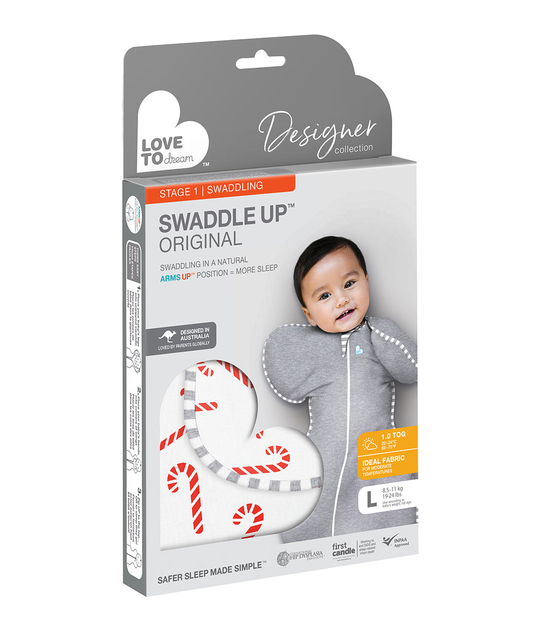 Swaddle Up™ Candy Canes Original 1.0 TOG