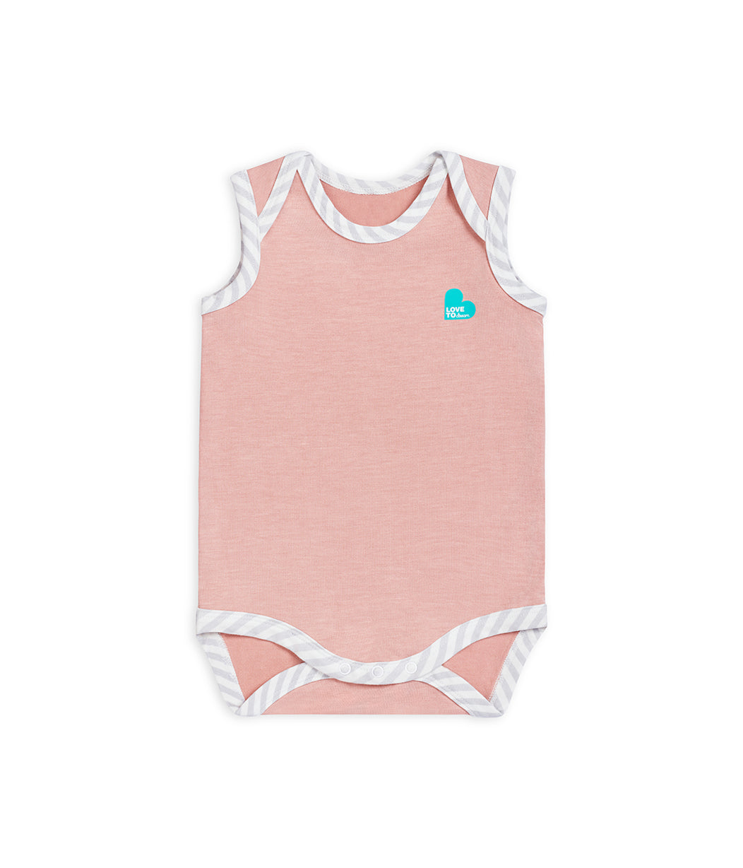 Bodysuit Sleeveless Pink Ecovero