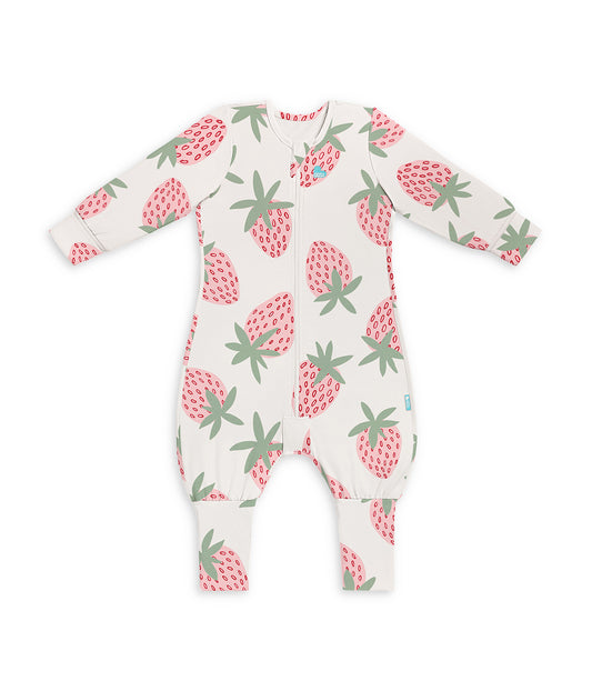 Sleep Suit Long Sleeve 1.0 TOG Original Cotton Cream Bumper Crop
