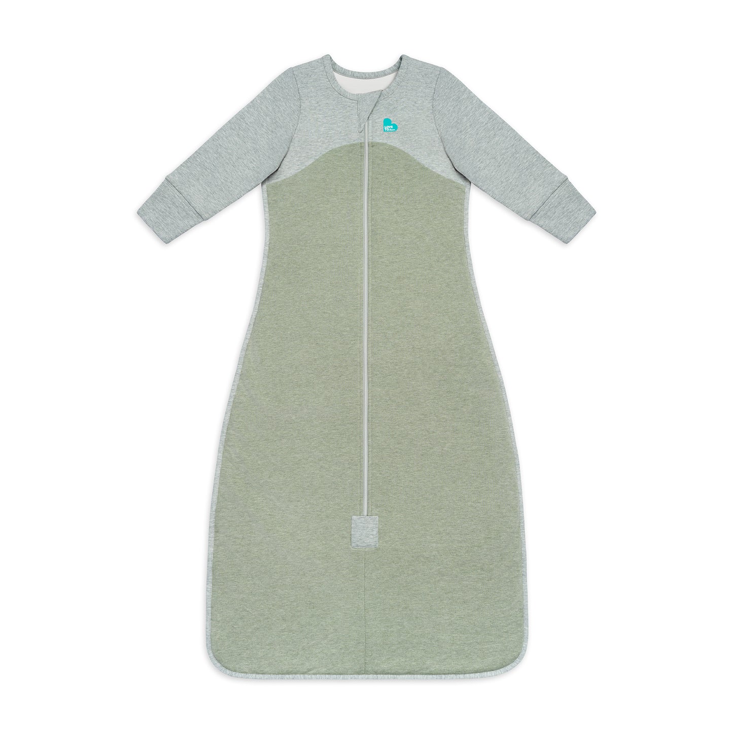 Sleep Bag Long Sleeve 1.0 TOG (20-24°C) Olive Organic Cotton Fleece