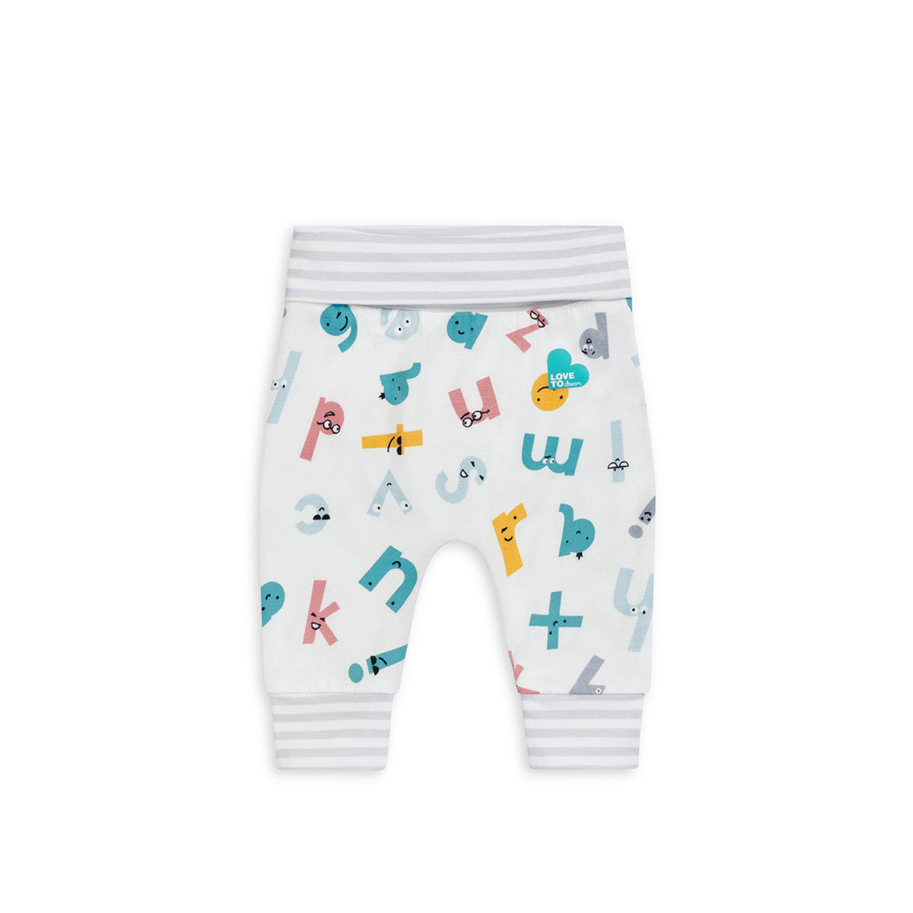 Leggings White Alphabet Soup Ecovero