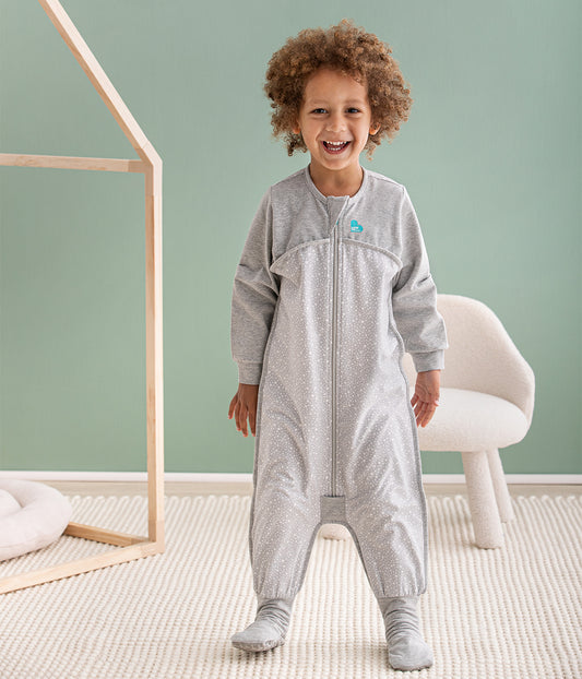 Sleep Suit Long Sleeve 1.0 TOG Cotton Grey Stardust