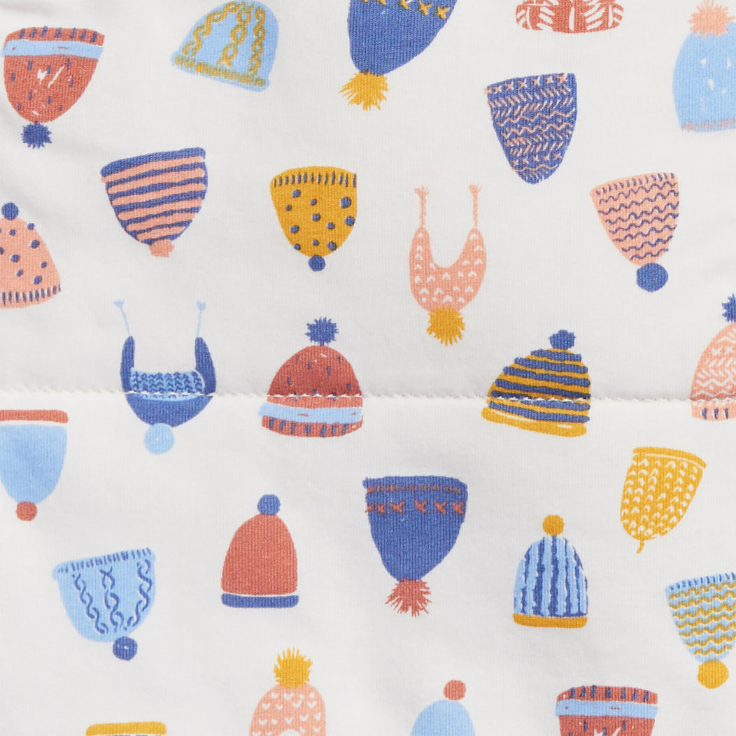 Swaddle Up™ 2.5 TOG Cotton White Happy Hats