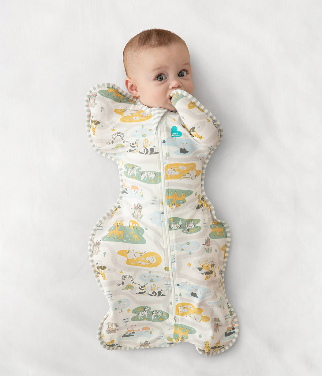 Swaddle Up™ 0.2 TOG Cotton White Zoo Time