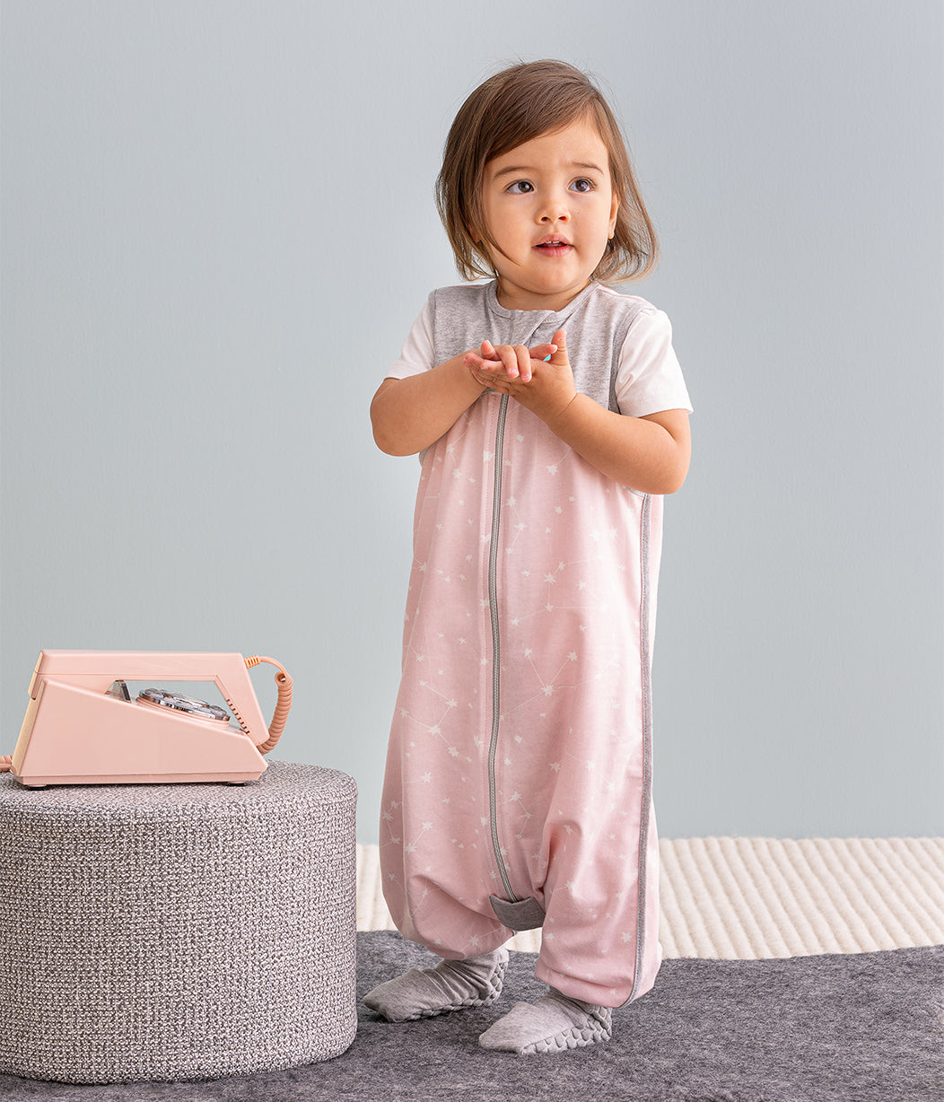 Sleep Suit 0.2 TOG (24-27°C) Rose Stellar Organic Cotton