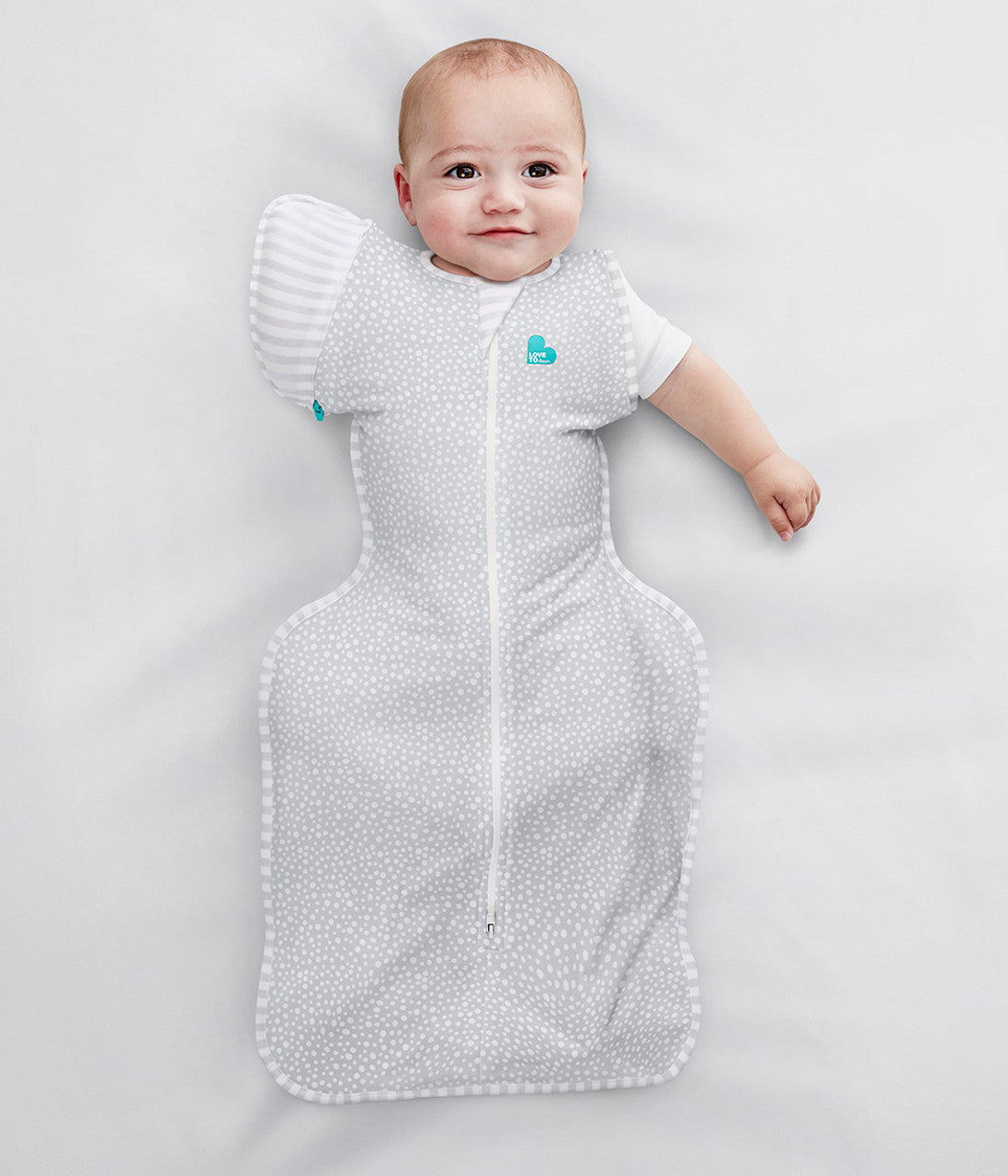 Swaddle Up™ Transition Bag 1.0 TOG (20-24°C) Grey Dot Viscose from Bamboo