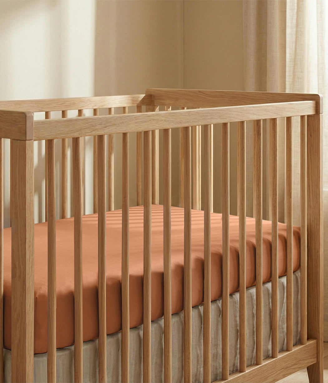 HushDry™ 2-in-1 Waterproof Fitted Cot Sheet Viscose from Bamboo Hazel