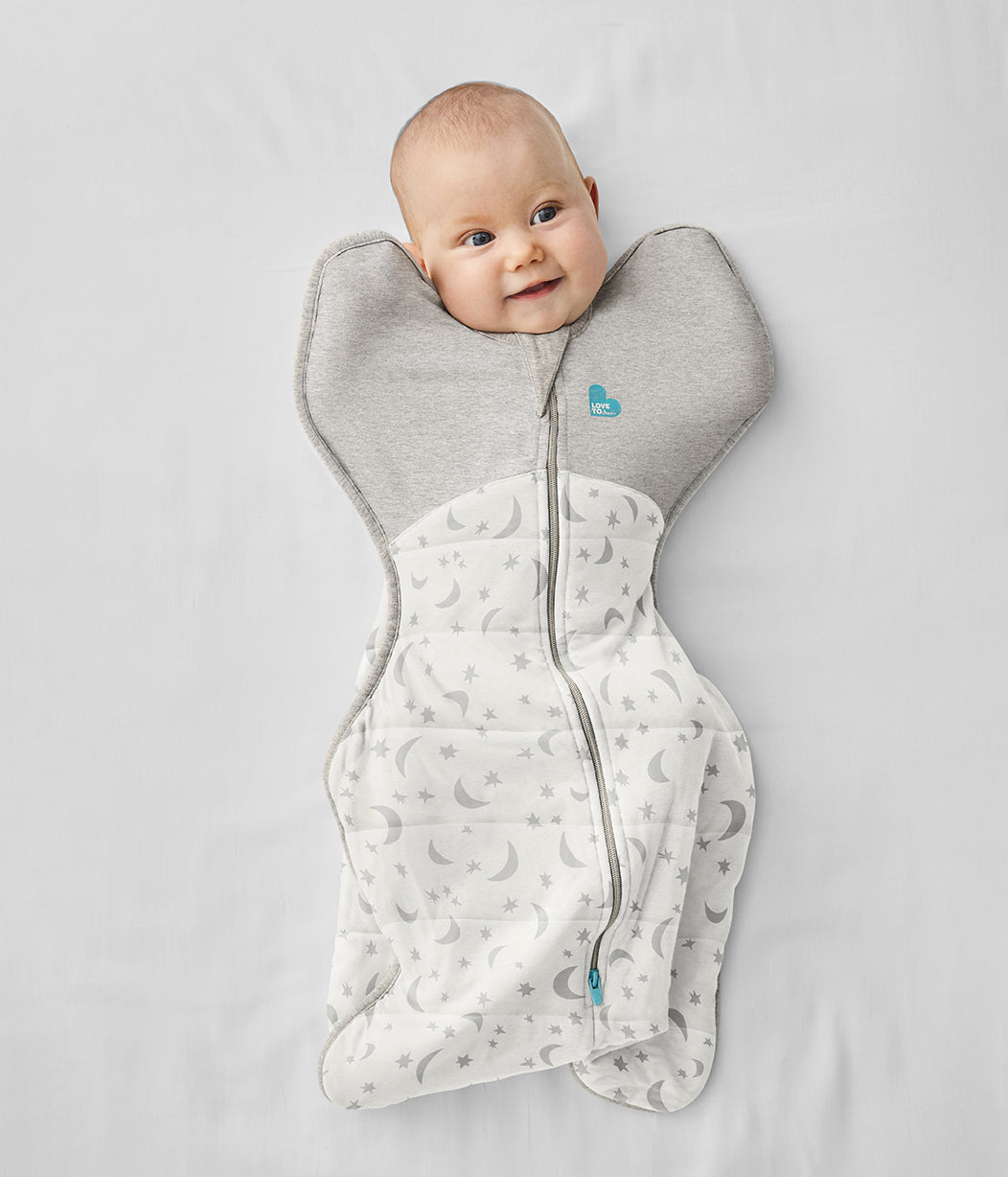 Swaddle Up™ 3.5 TOG (14-16°C) White Moonlight Quilted Cotton