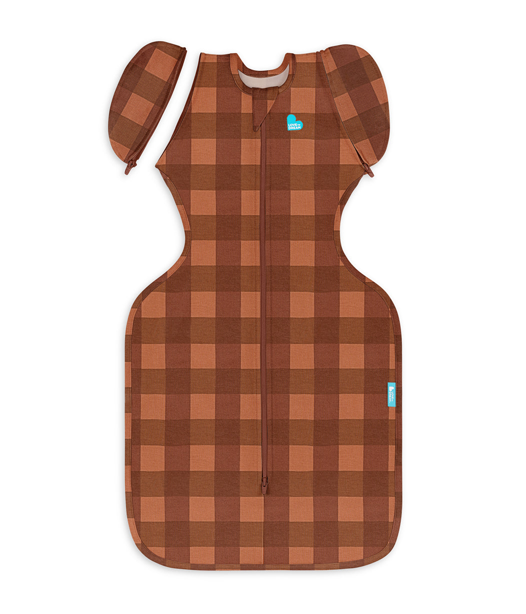 Swaddle Up™ 2-in-1 Transition Bag 1.0 TOG Viscose from Bamboo Chocolate Wandering Folk