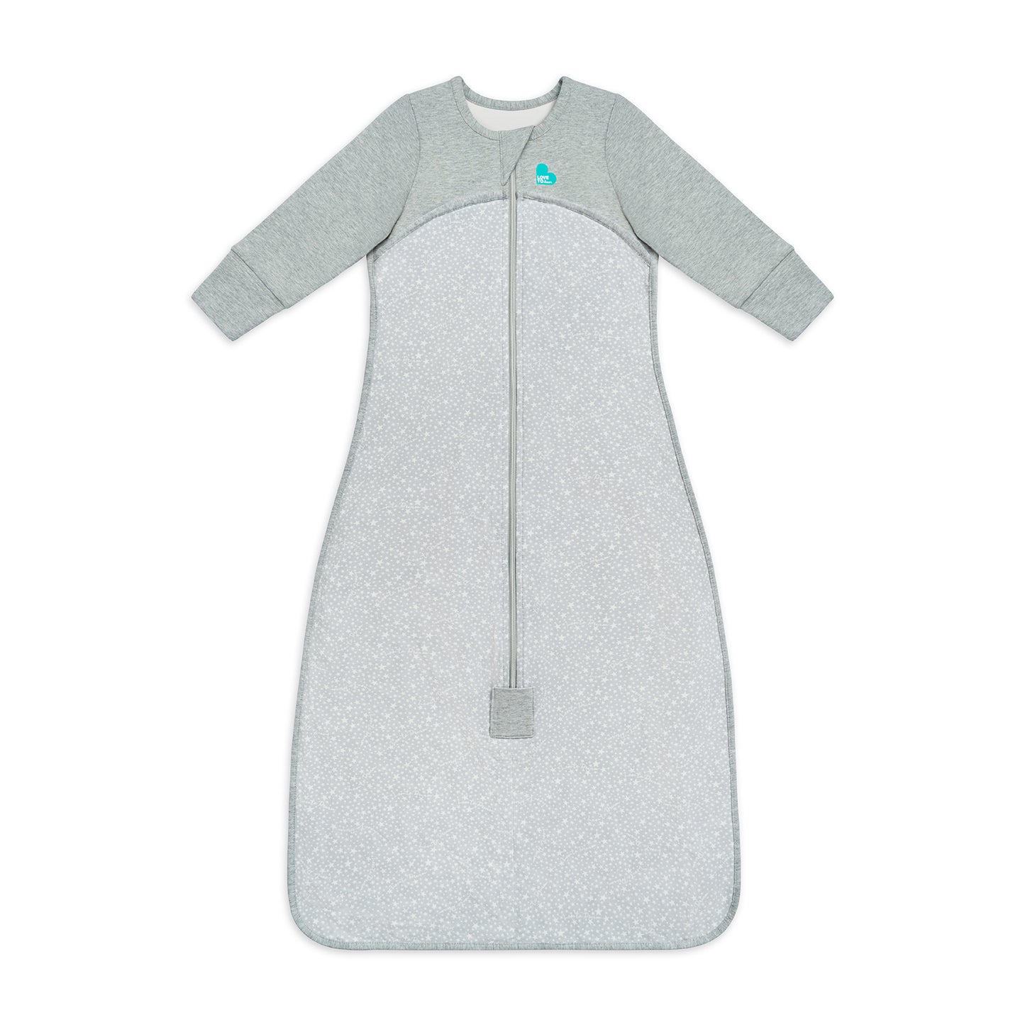 Sleep Bag Long Sleeve 1.0 TOG (20-24°C) Grey Stardust Original Cotton