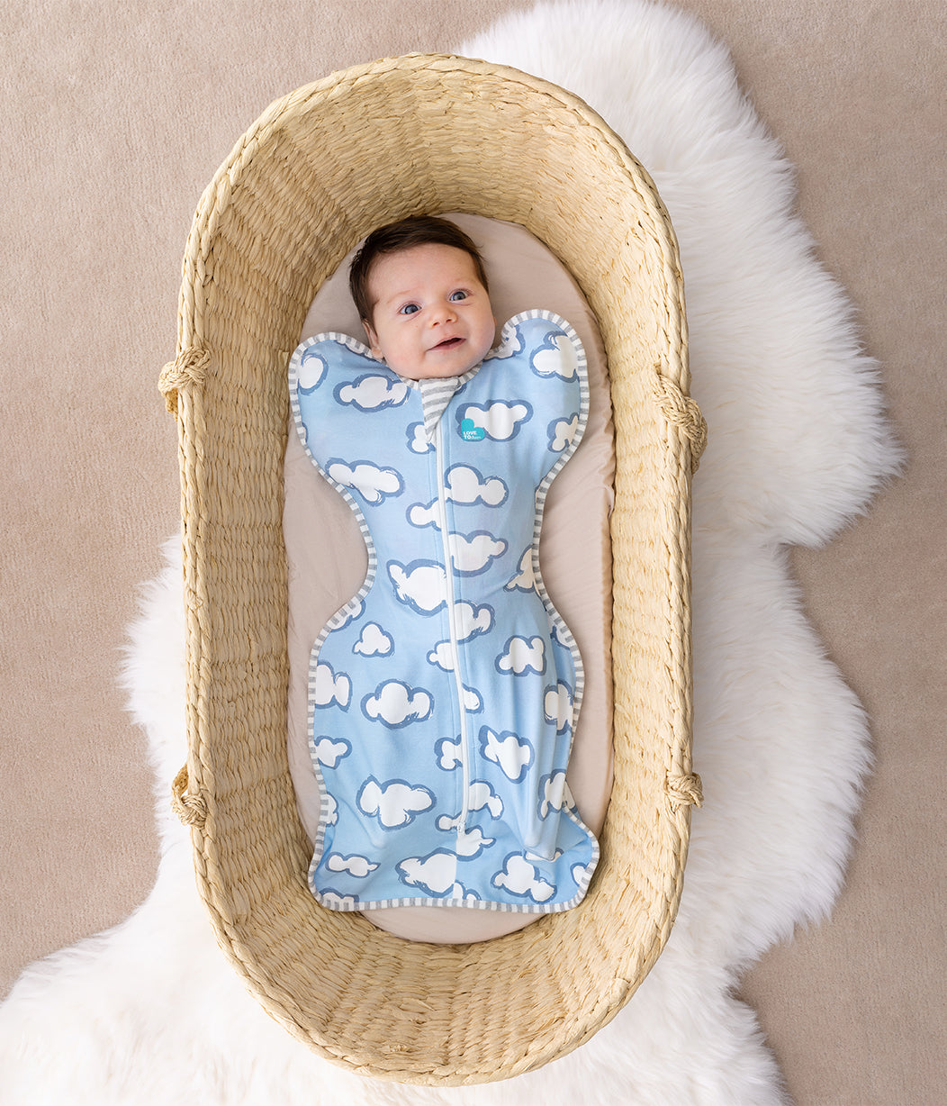 Swaddle Up™ 1.0 TOG (20-24°C) Dusty Blue Daydream Original Cotton