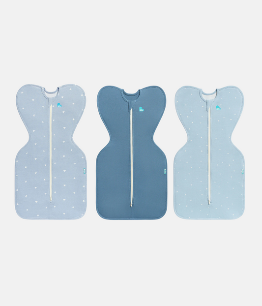 Swaddle Up Starter Bundle | 1.0 TOG | Blue Boats | Storm Blue | Blue Twinkle