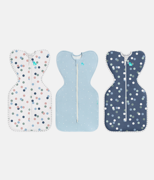Swaddle Up Starter Bundle | 1.0 TOG | White Spots | Blue Twinkle | Colourful Spots