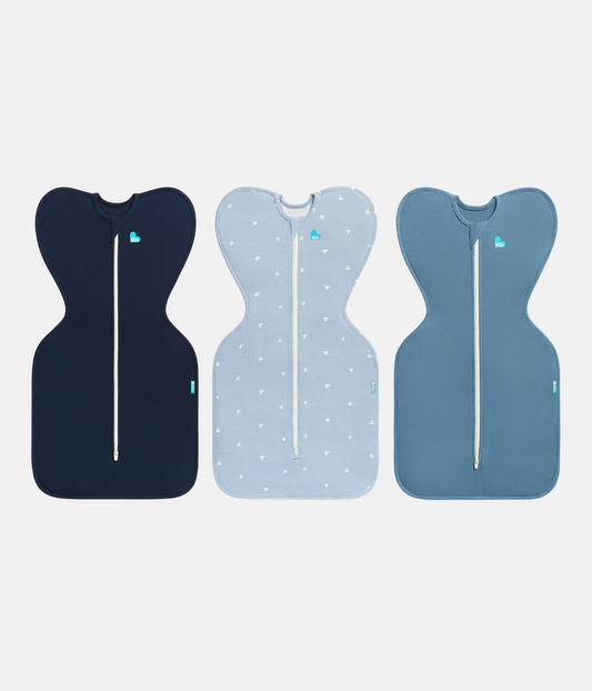 Swaddle Up Starter Bundle | 1.0 TOG | Navy | Blue Boats | Storm Blue