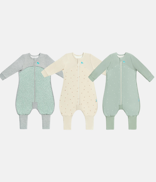Sleep Suit Bundle 2.5|1.5 TOG White Moonlight Pink Moonlight Pink Moon