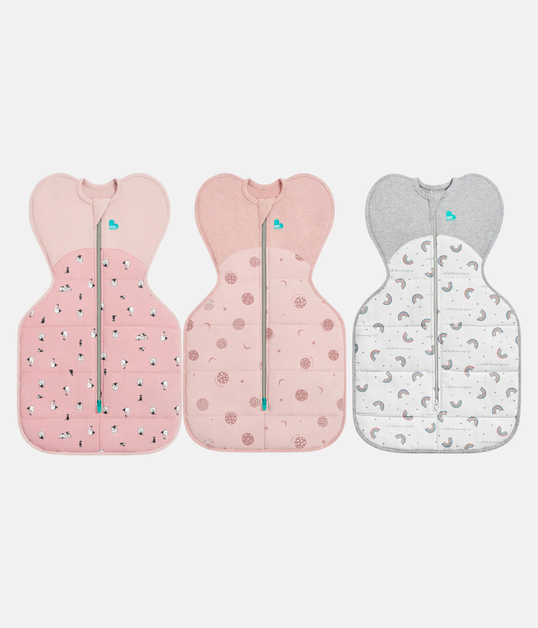 Swaddle Up Starter Bundle | 2.5 TOG | Rose Lamb | Pink Little Dreamer | White Rainbow