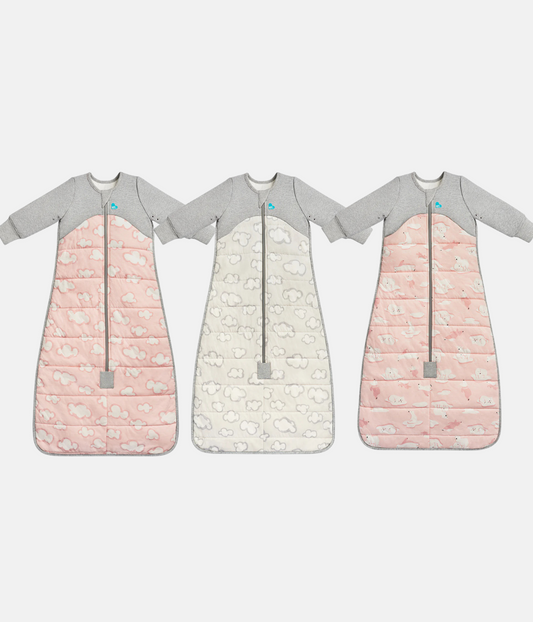 Sleep Bag Bundle | 2.5 | 3.5 TOG | Pink Daydream | Grey Daydream | Pink South Pole