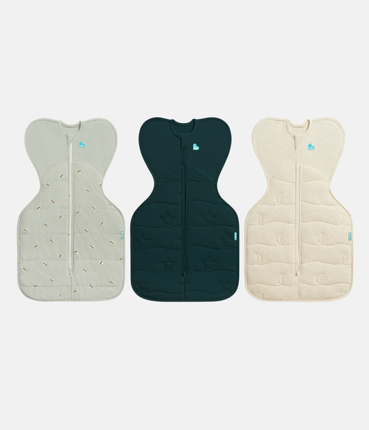 Swaddle Up Starter Bundle | 2.5 | 3.5 TOG | Olive Bees | Forest Star | Oatmeal Moon