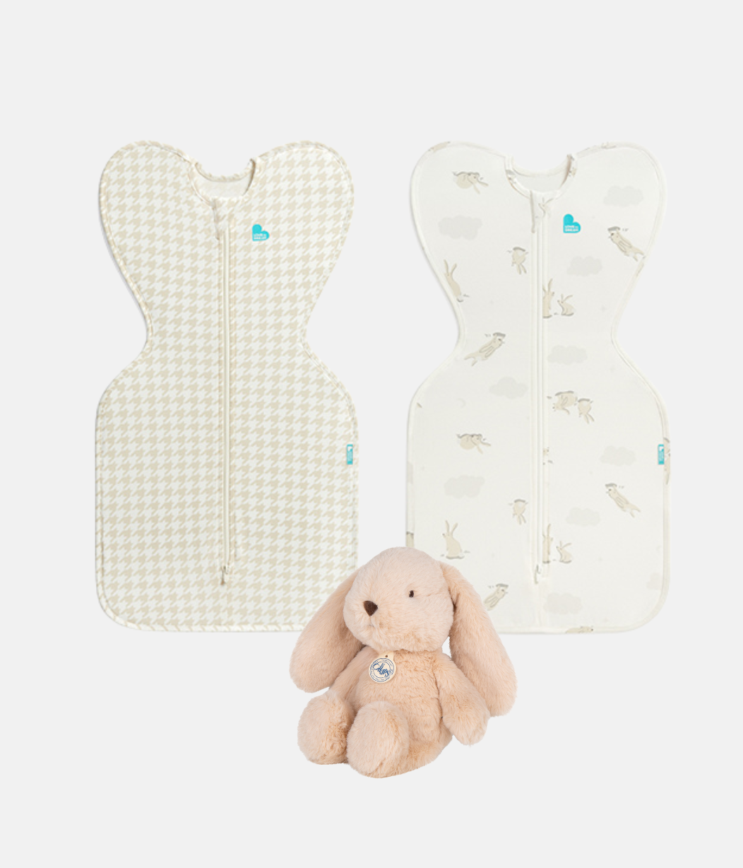 Newborn Gift Bundle | Toy | Swaddles | Bunnies | Houndstooth
