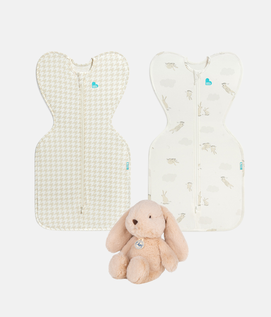 Newborn Gift Bundle | Toy | Swaddles | Bunnies | Houndstooth
