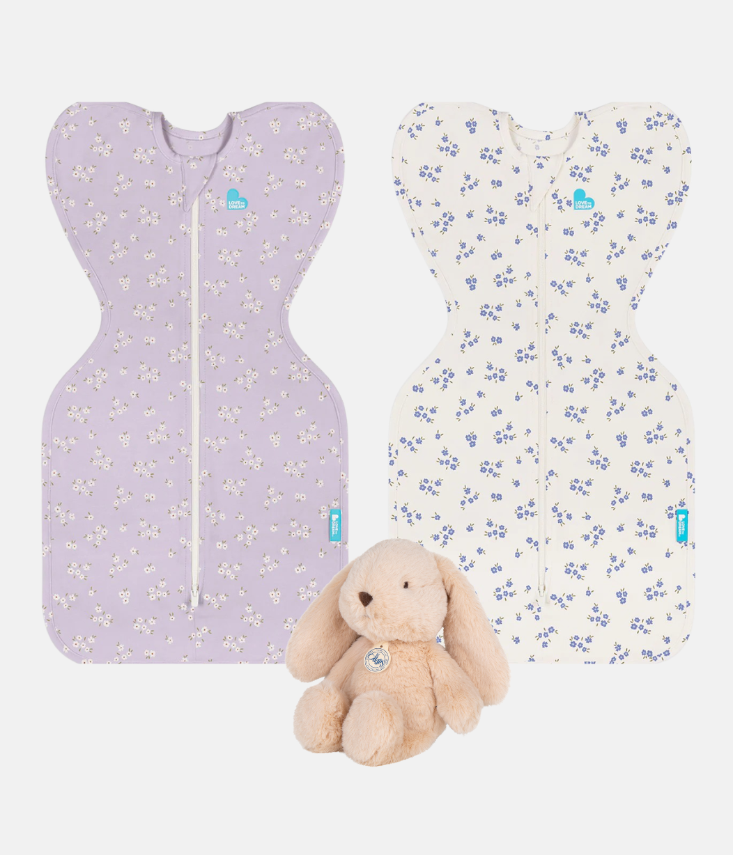 Newborn Gift Bundle | 1.0 TOG | Lilac Meadow | Jacaranda Meadow | Toy