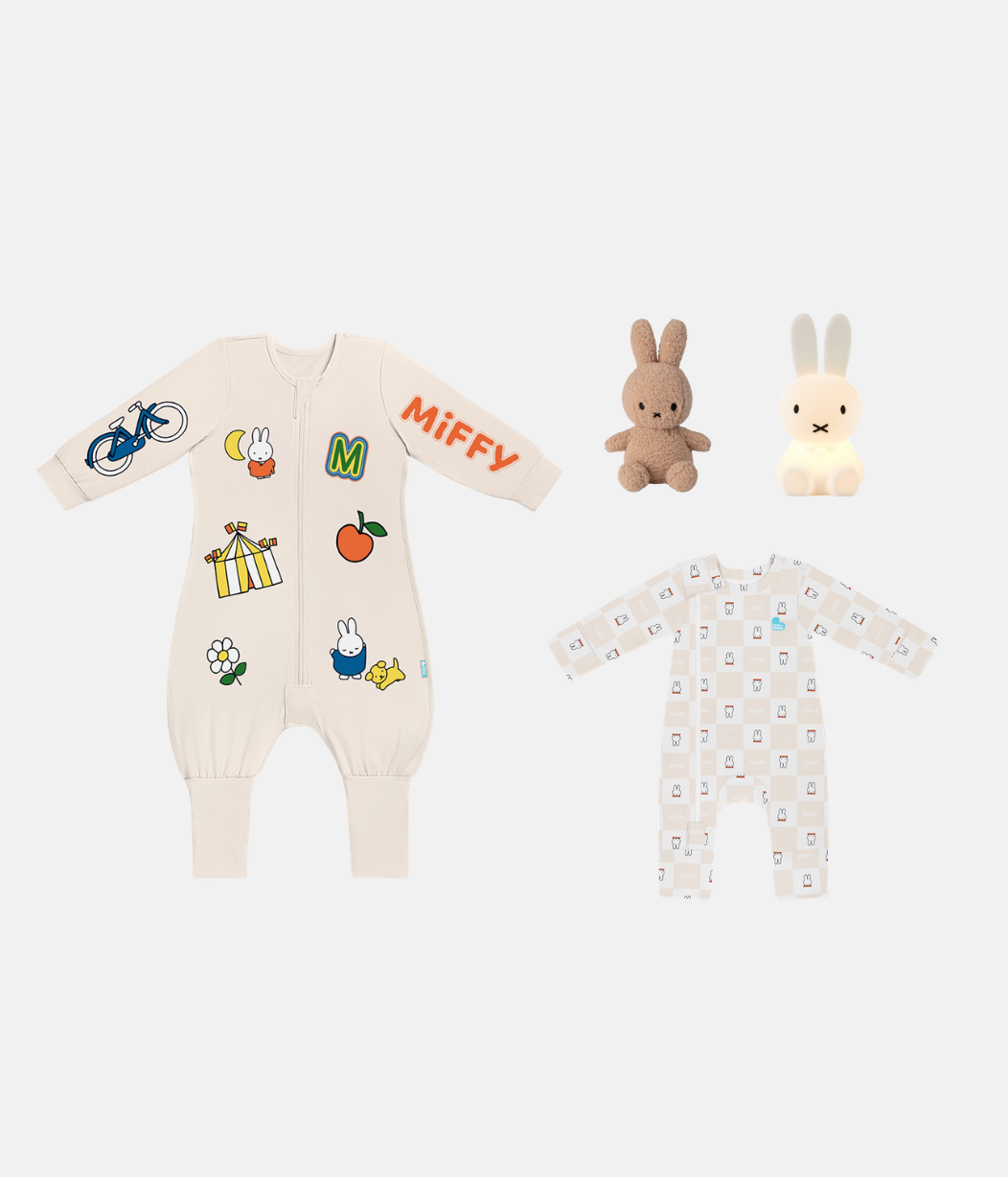 Sleep Suit Miffy Gift Bundle | Sleep Suit 1.0 TOG | Romper | Toy | Light | Birch